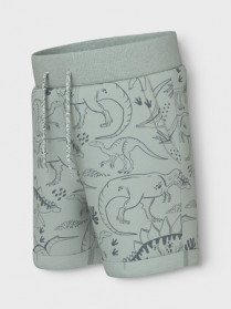 NAME IT Sweat Shorts Vermo Aqua Gray Tone Dino